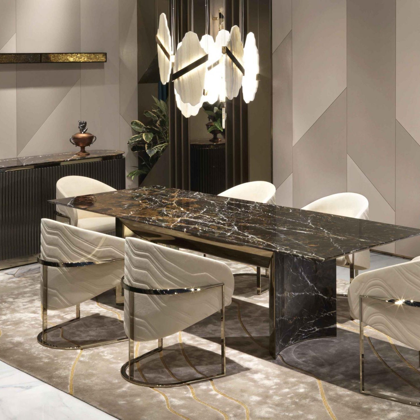 Ollorus Irregular Alabaster Chandelier - Neutralighting