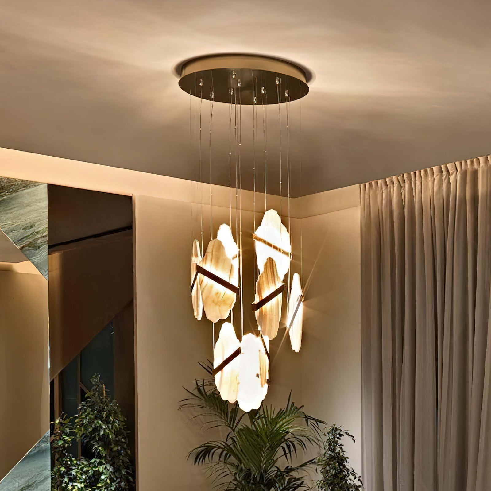 Ollorus Irregular Alabaster Chandelier - Neutralighting