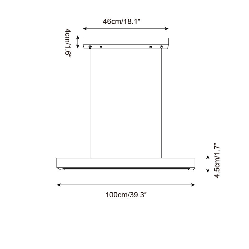 Delya Suspension Linéaire en Travertin - Neutralighting