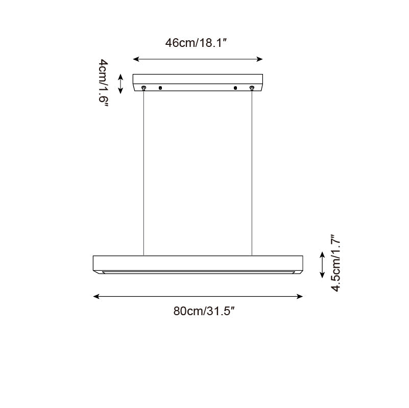 Delya Suspension Linéaire en Travertin - Neutralighting