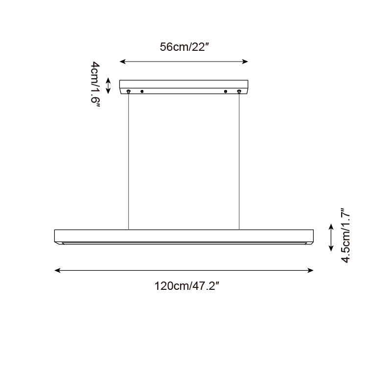 Delya Suspension Linéaire en Travertin - Neutralighting