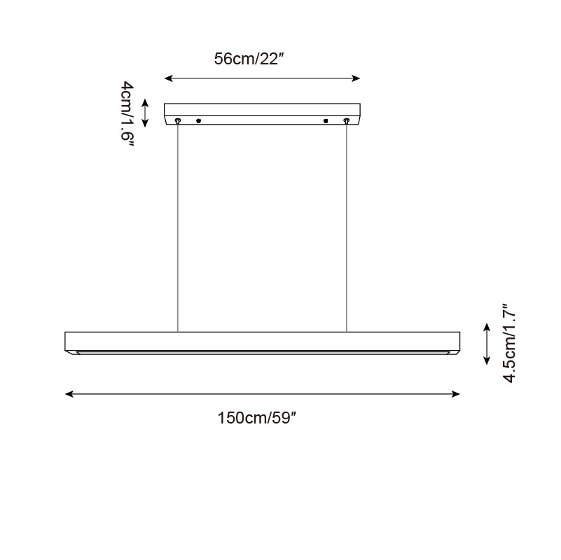 Delya Suspension Linéaire en Travertin - Neutralighting