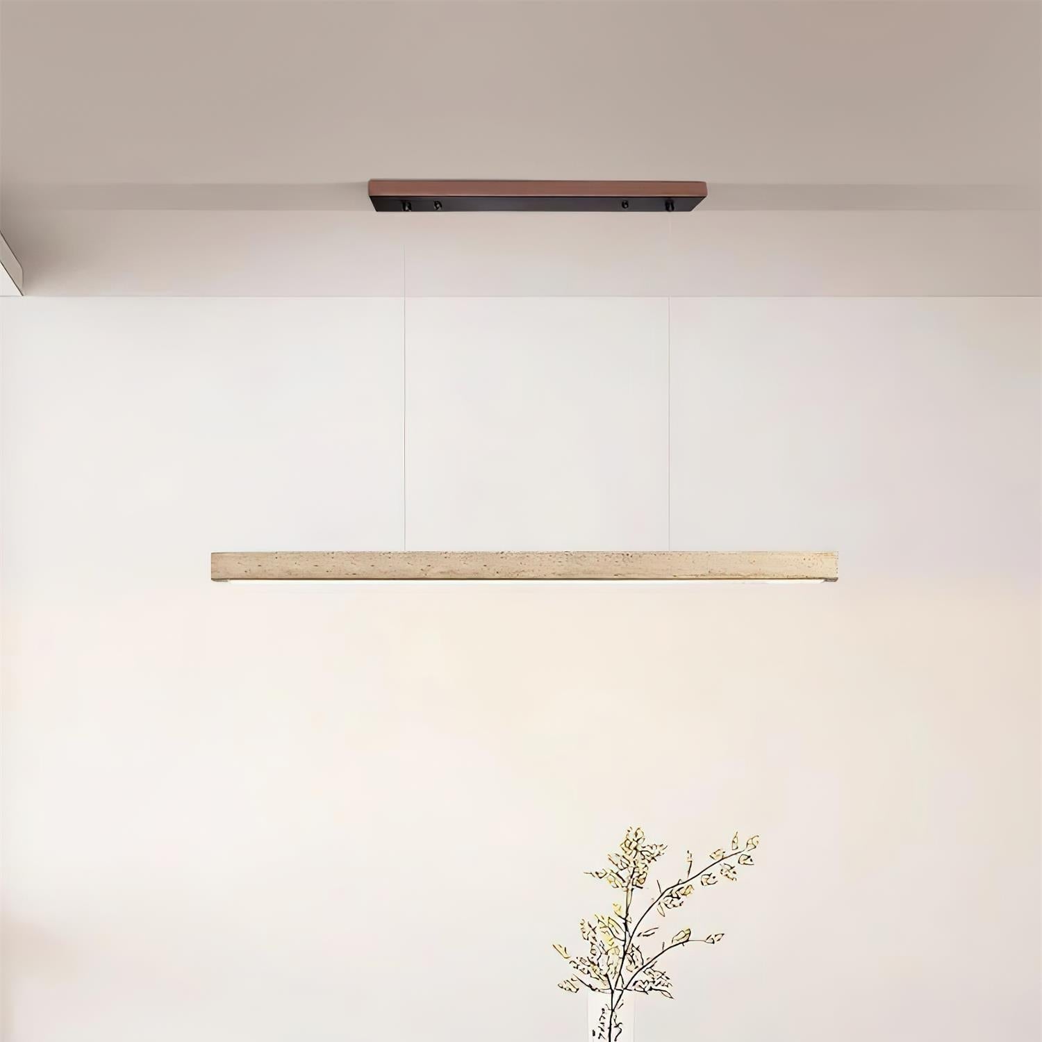 Delya Suspension Linéaire en Travertin - Neutralighting