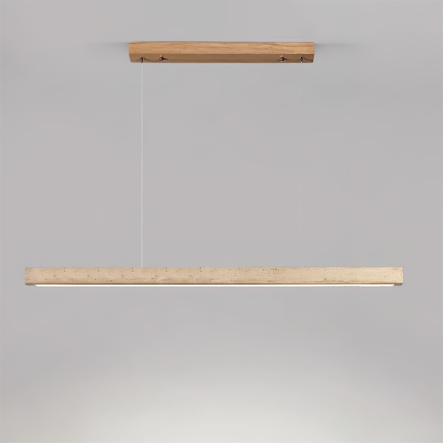 Delya Suspension Linéaire en Travertin - Neutralighting