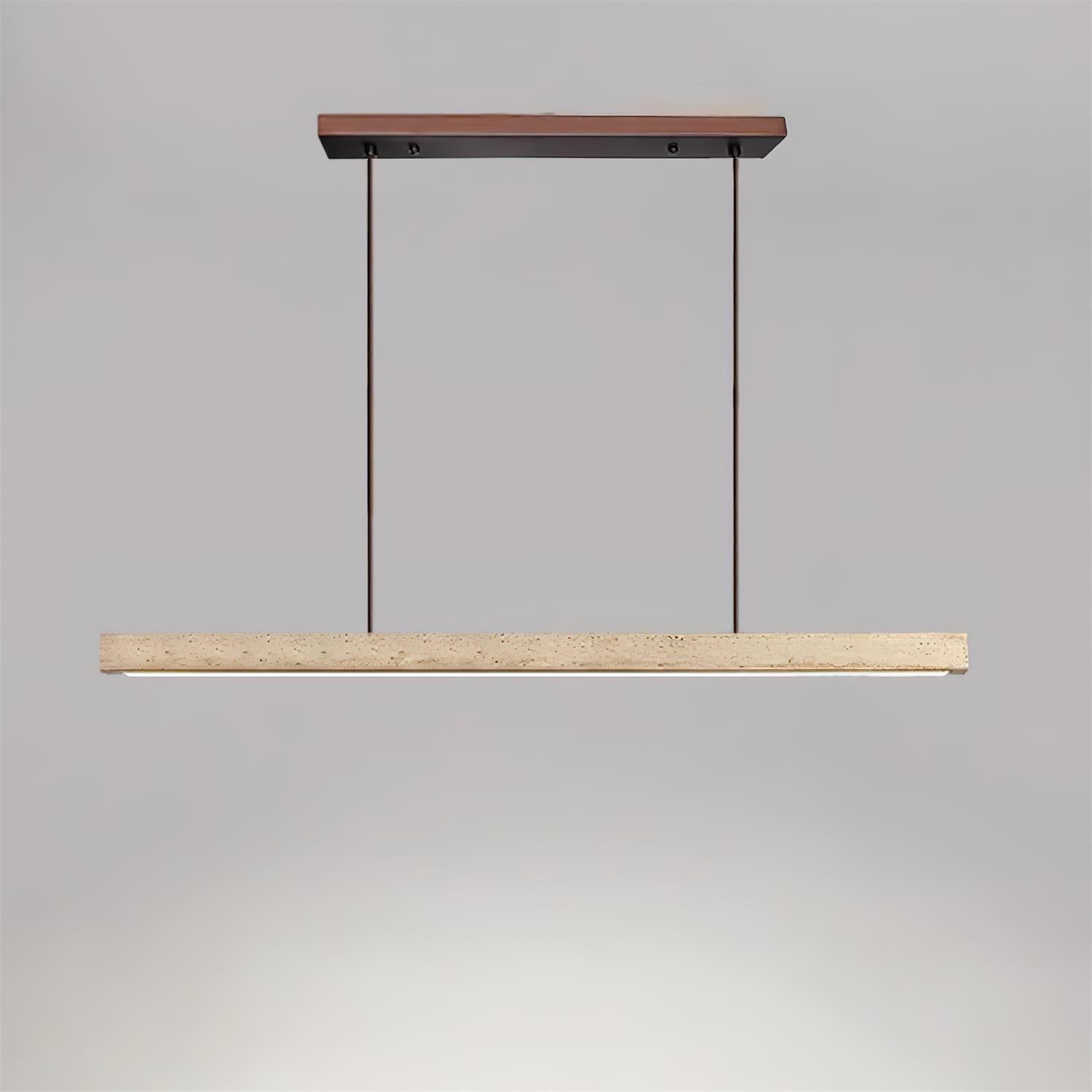 Delya Suspension Linéaire en Travertin - Neutralighting