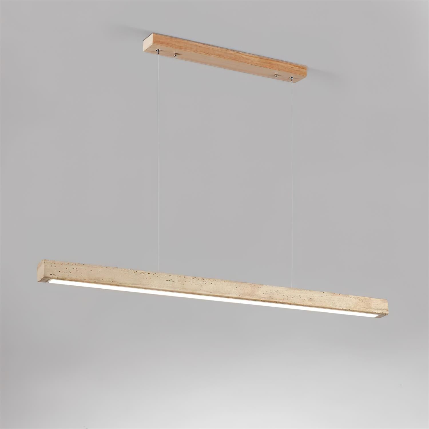 Delya Suspension Linéaire en Travertin - Neutralighting
