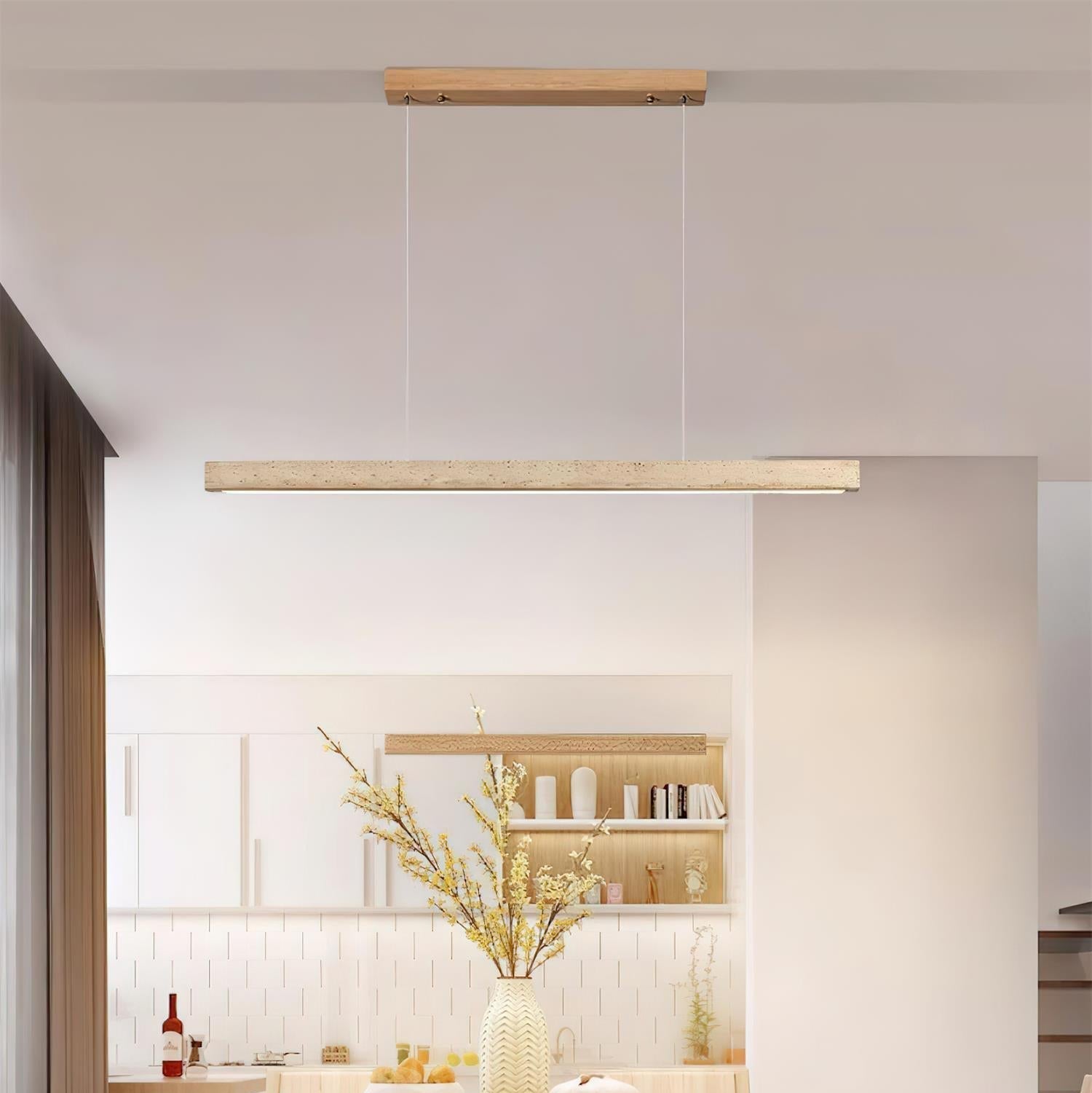 Delya Suspension Linéaire en Travertin - Neutralighting