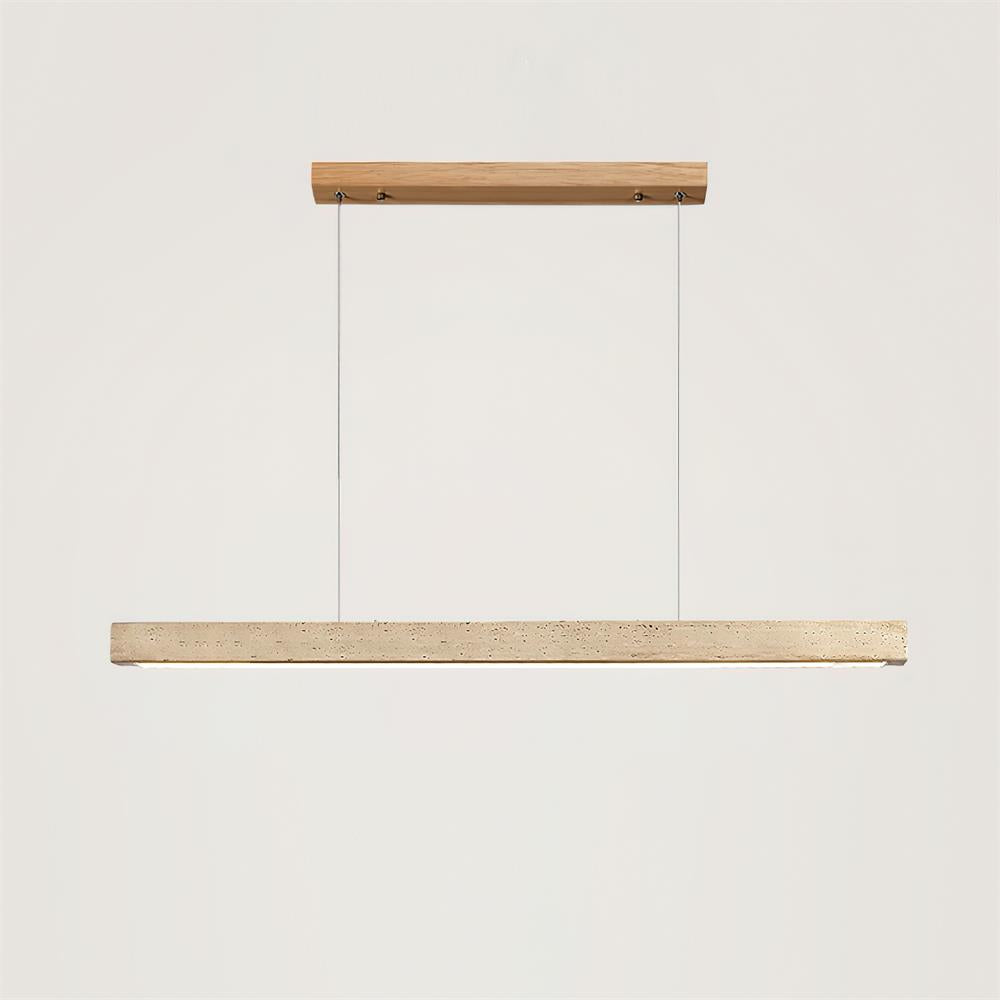 Delya Suspension Linéaire en Travertin - Neutralighting