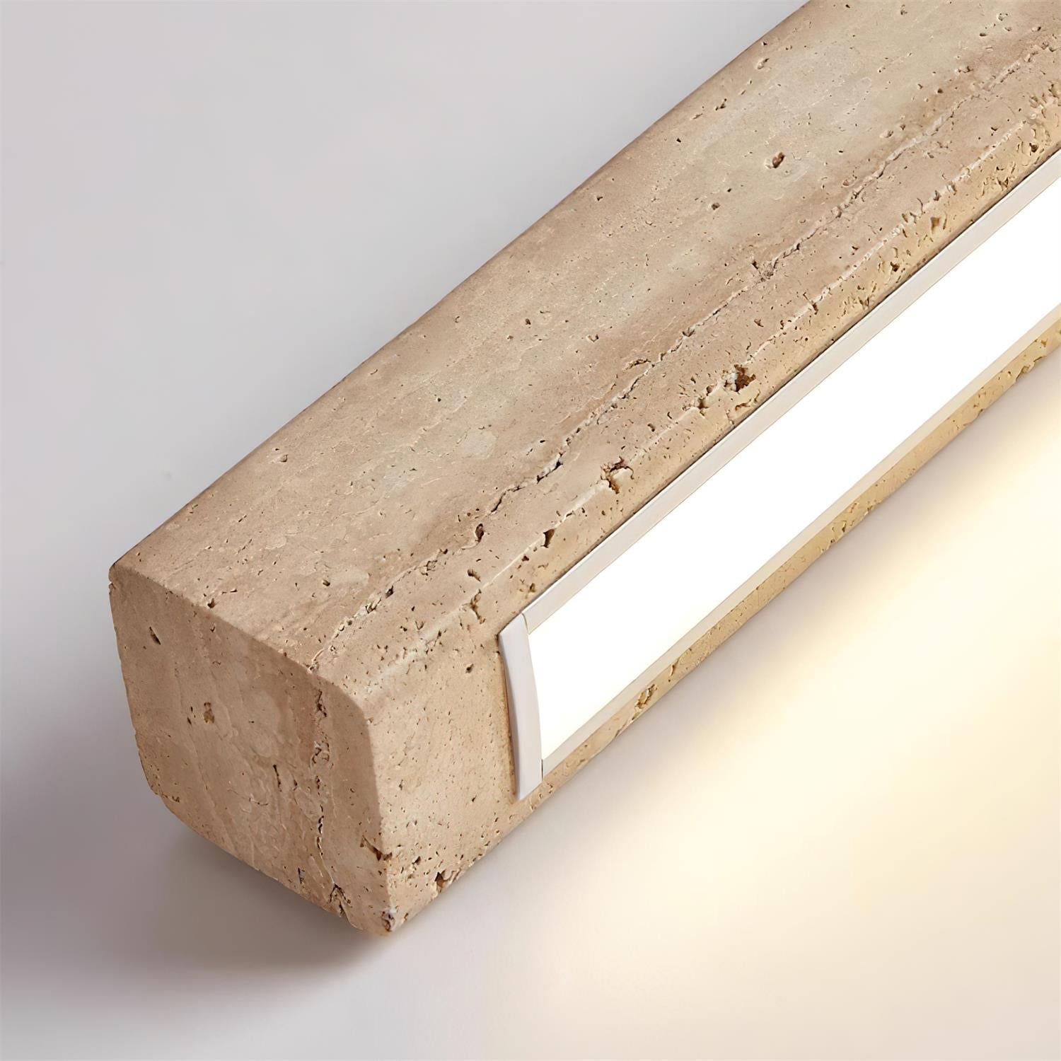 Delya Suspension Linéaire en Travertin - Neutralighting