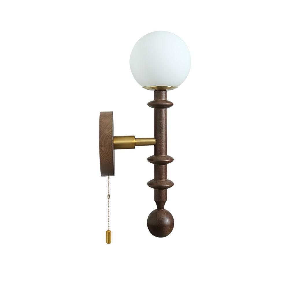 Elmiror Applique Murale en Verre et Bois Moderne - Neutralighting