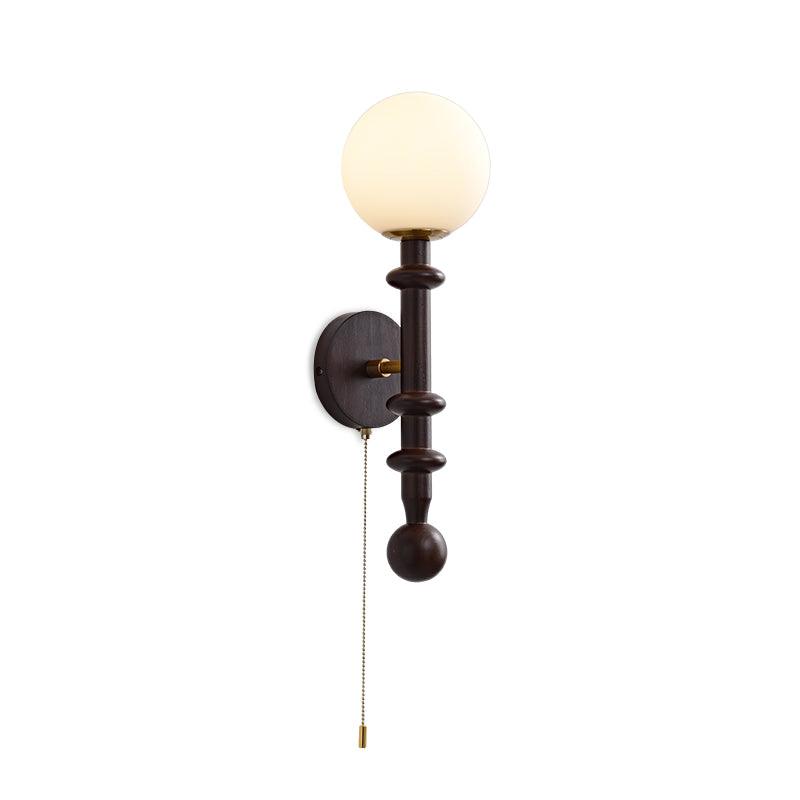 Elmiror Applique Murale en Verre et Bois Moderne - Neutralighting