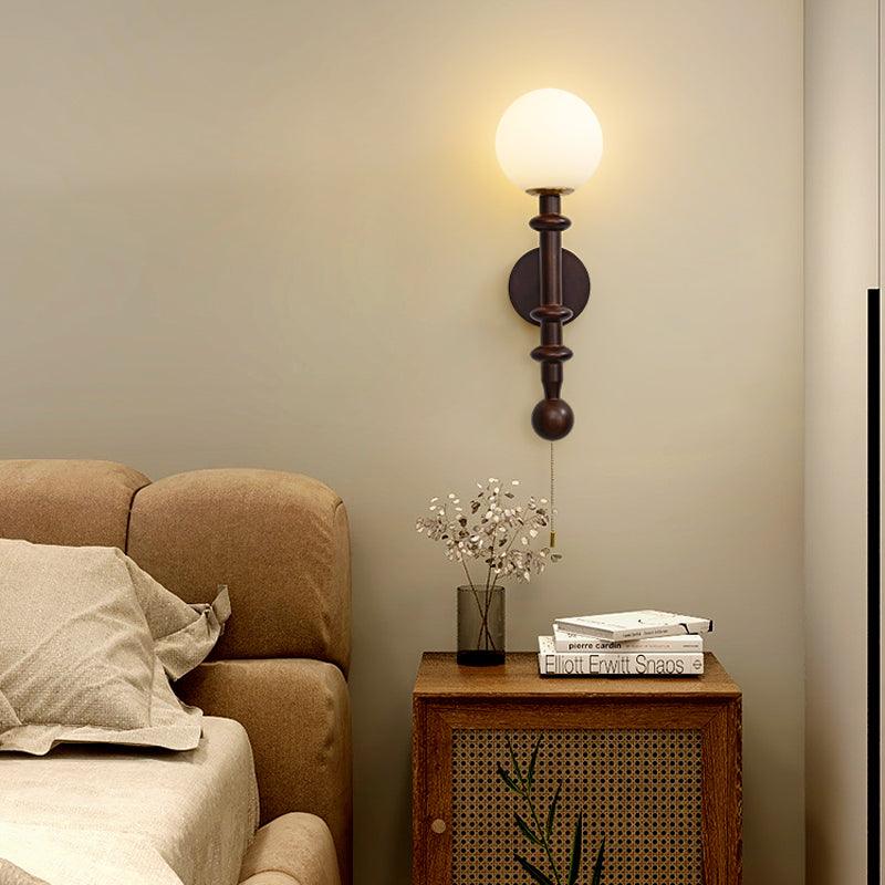 Elmiror Applique Murale en Verre et Bois Moderne - Neutralighting