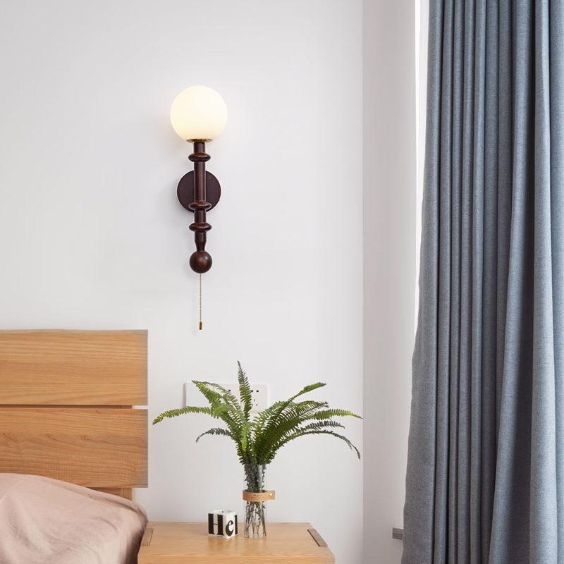 Elmiror Applique Murale en Verre et Bois Moderne - Neutralighting