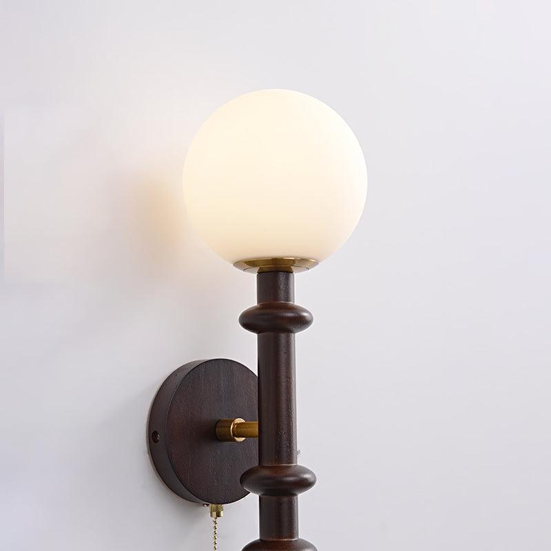 Elmiror Applique Murale en Verre et Bois Moderne - Neutralighting