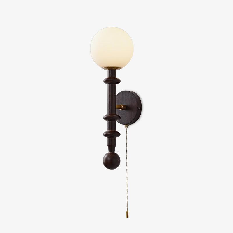 Elmiror Applique Murale en Verre et Bois Moderne - Neutralighting