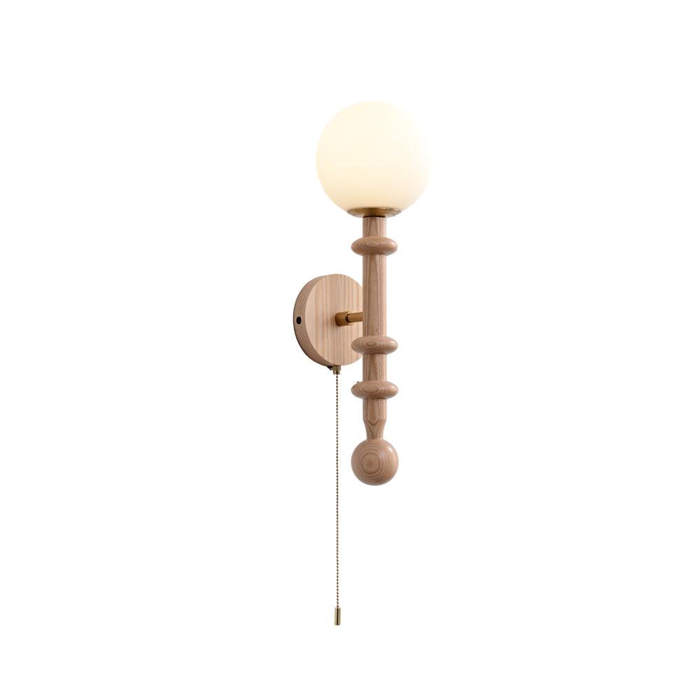 Elmiror Applique Murale en Verre et Bois Moderne - Neutralighting