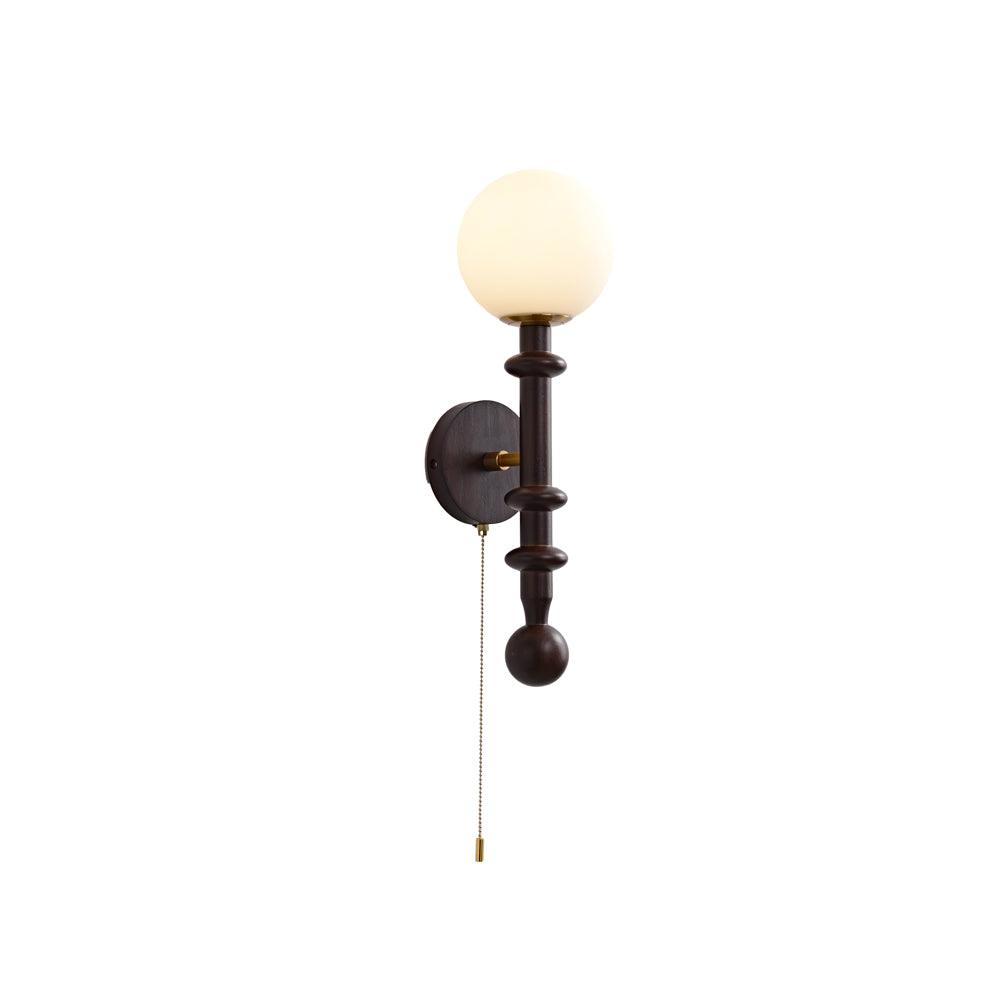Elmiror Applique Murale en Verre et Bois Moderne - Neutralighting
