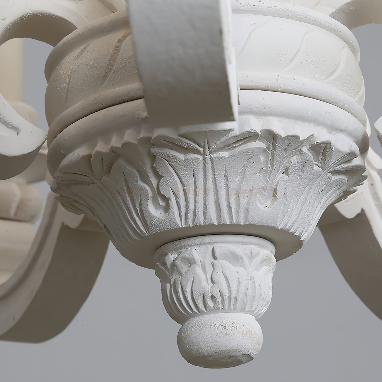 Olrinila Lustre en Bois Sculpté à la Main Pilier Romain - Neutralighting