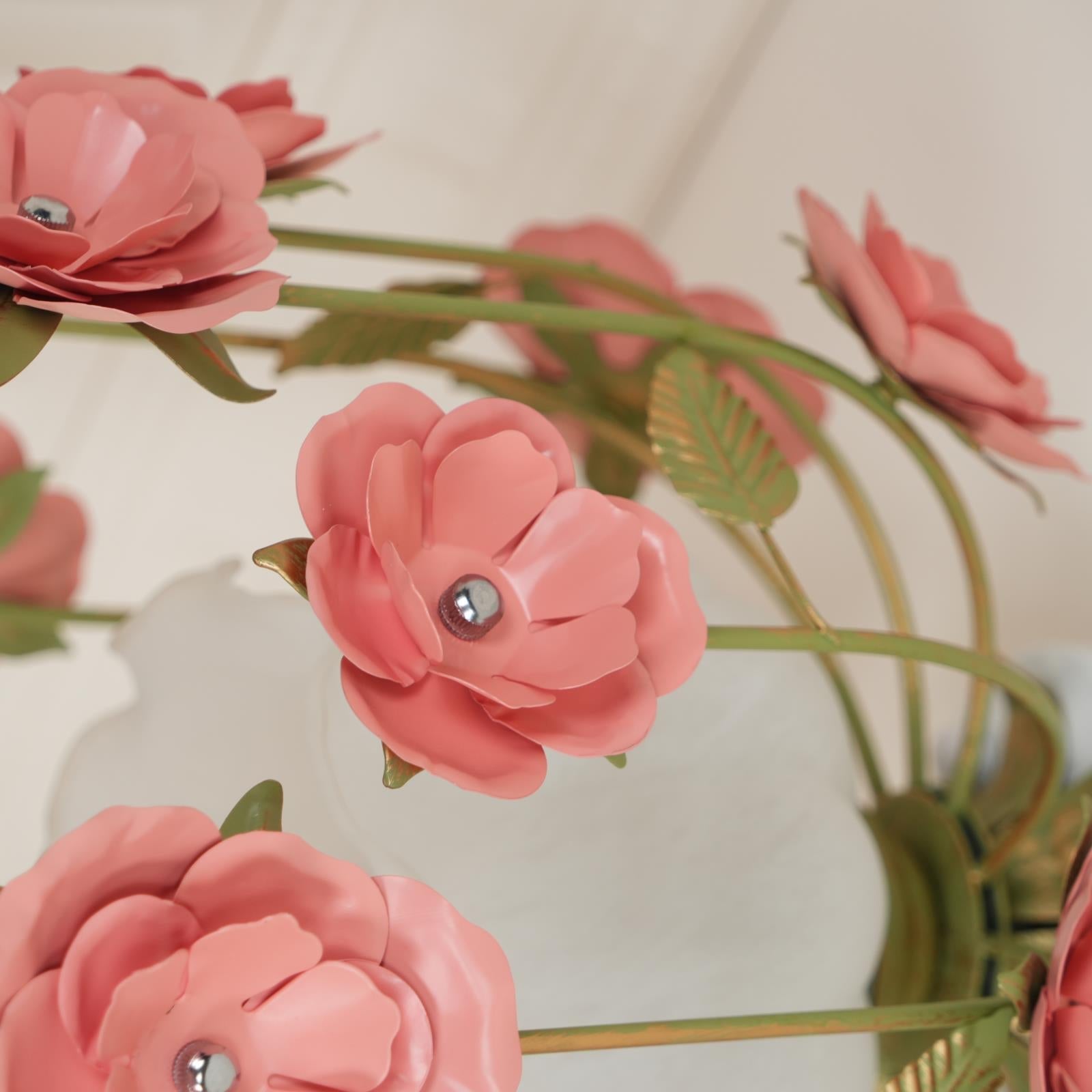 Pavo Plafonnier Romantique en Verre Fleur - Neutralighting