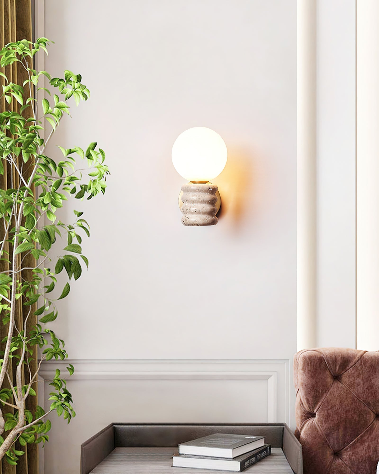 Zevelara Applique Murale Empilée en Travertin - Neutralighting