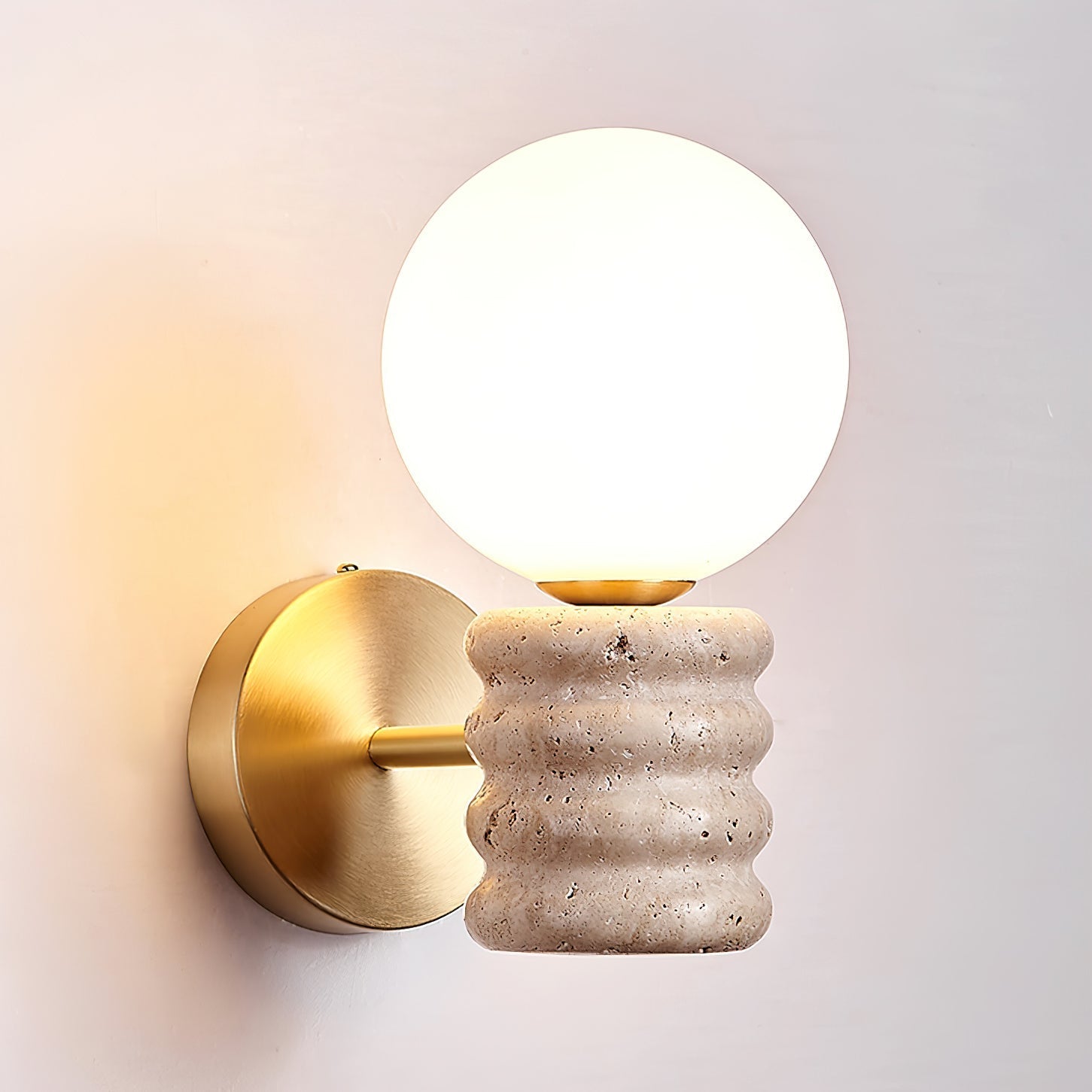 Zevelara Applique Murale Empilée en Travertin - Neutralighting
