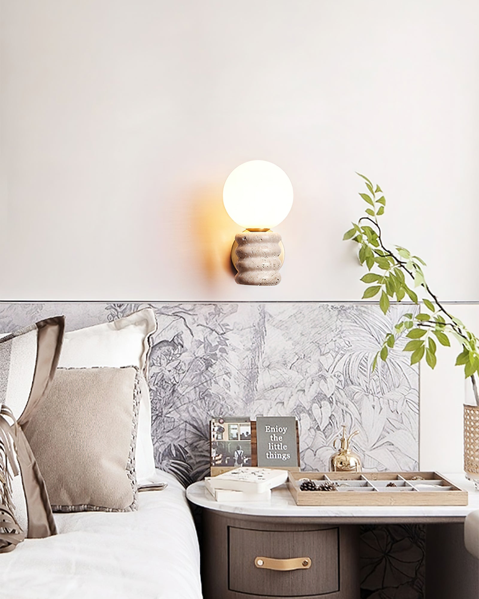Zevelara Applique Murale Empilée en Travertin - Neutralighting