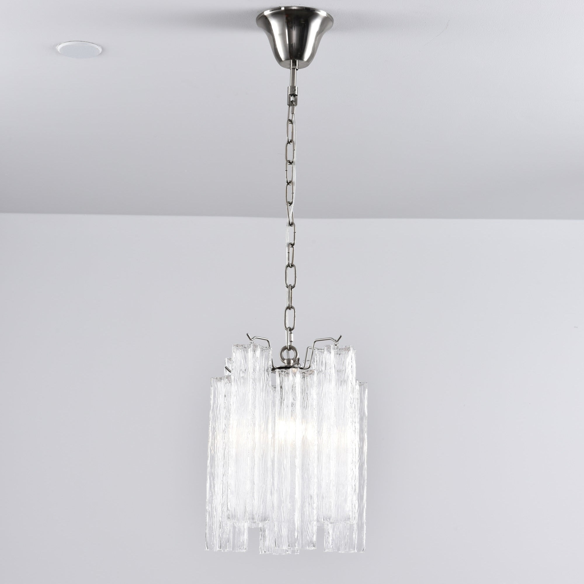 Aurora Chandelier Pink Gradient Murano Glass - Letslighting