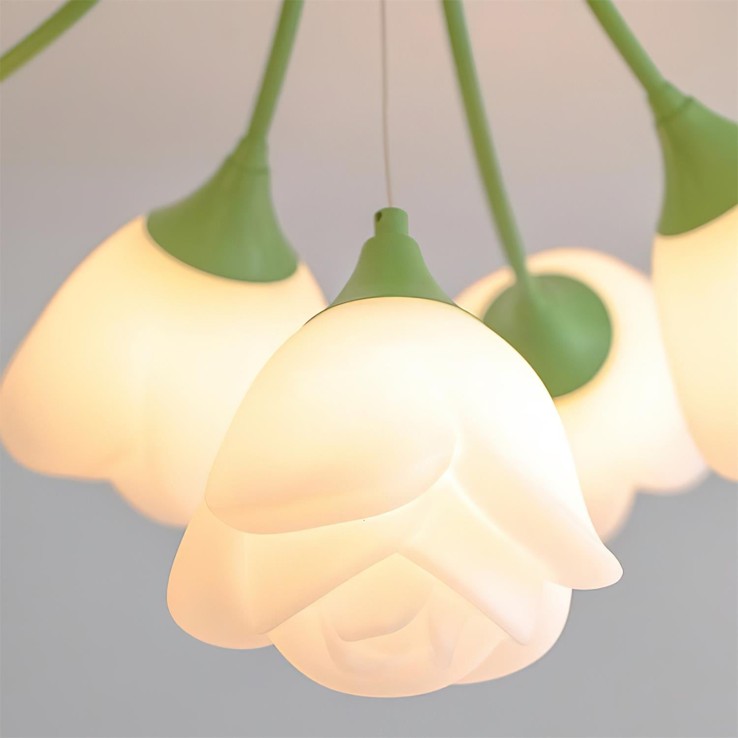 Rose Plafonnier Pétales Sculptés Lueur Douce - Neutralighting