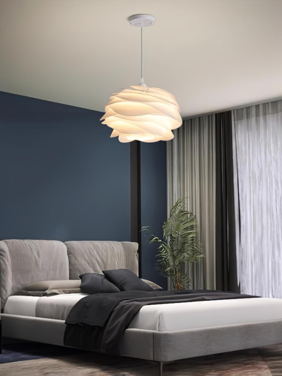 Solara Lampe suspendue en PVC motif rose floral superposé romantique - Neutralighting