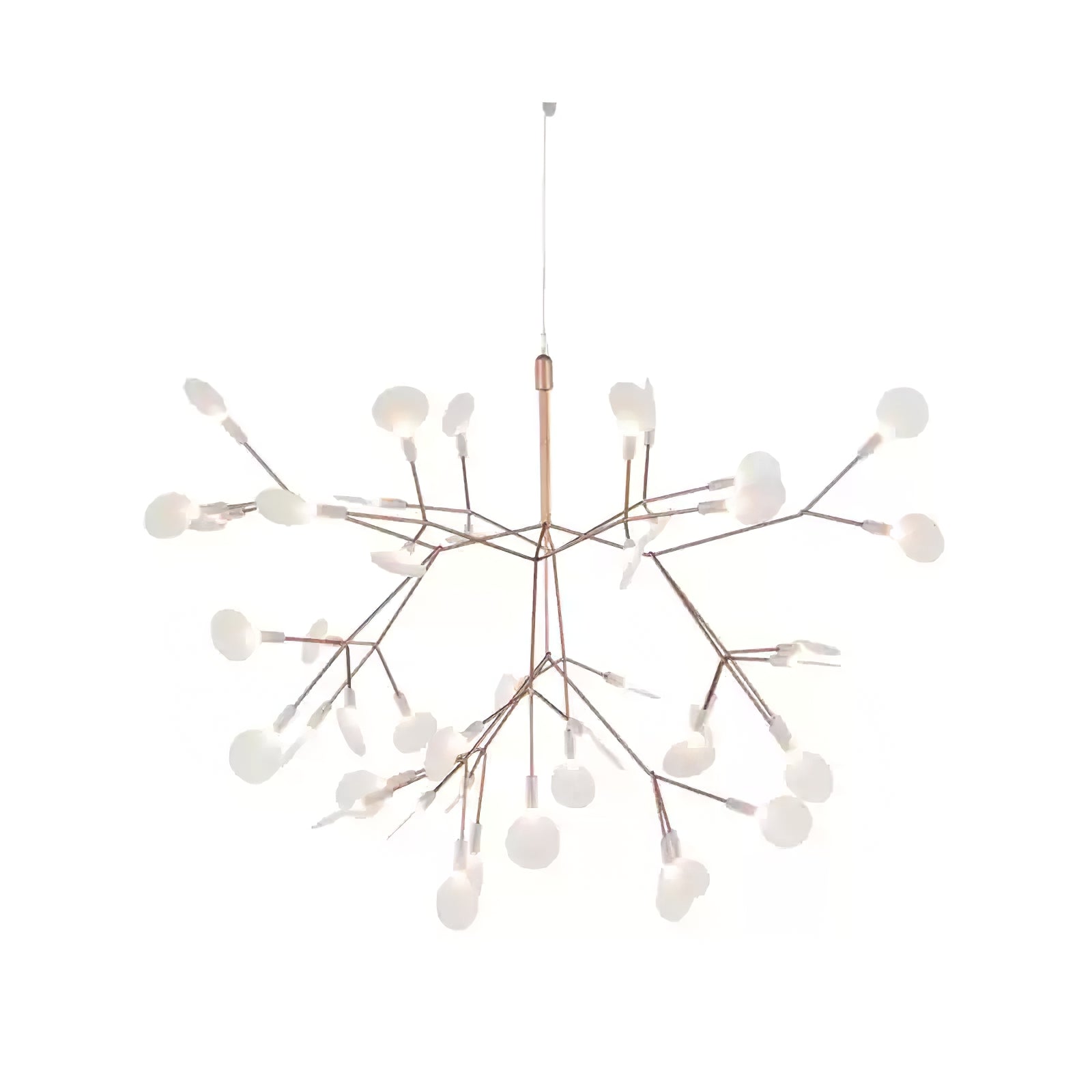 Lustra Chandelier Rose Gold Firefly LED Branch - Neutralighting