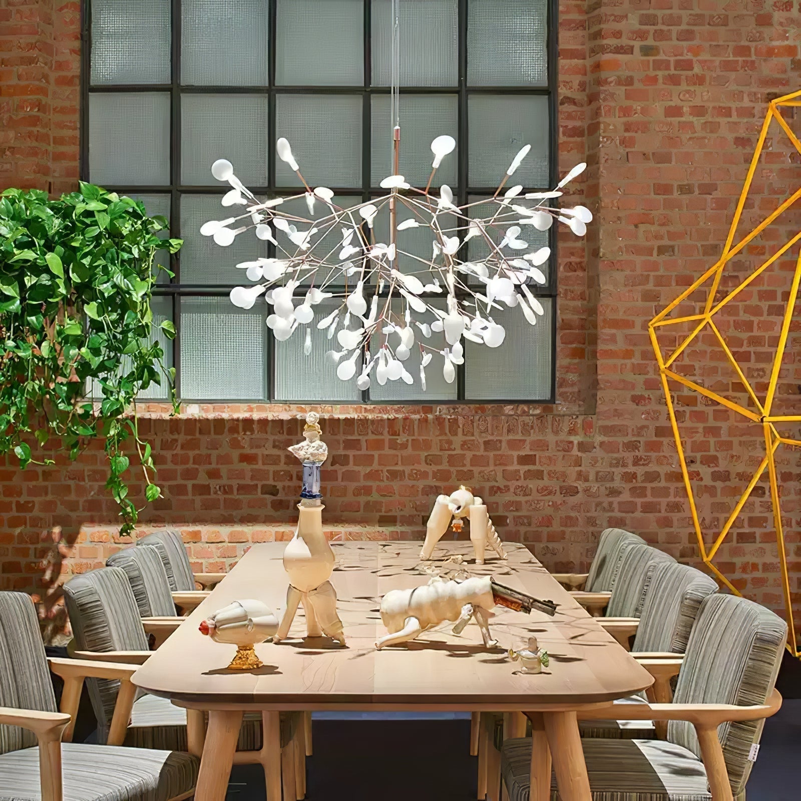 Lustra Chandelier Rose Gold Firefly LED Branch - Neutralighting
