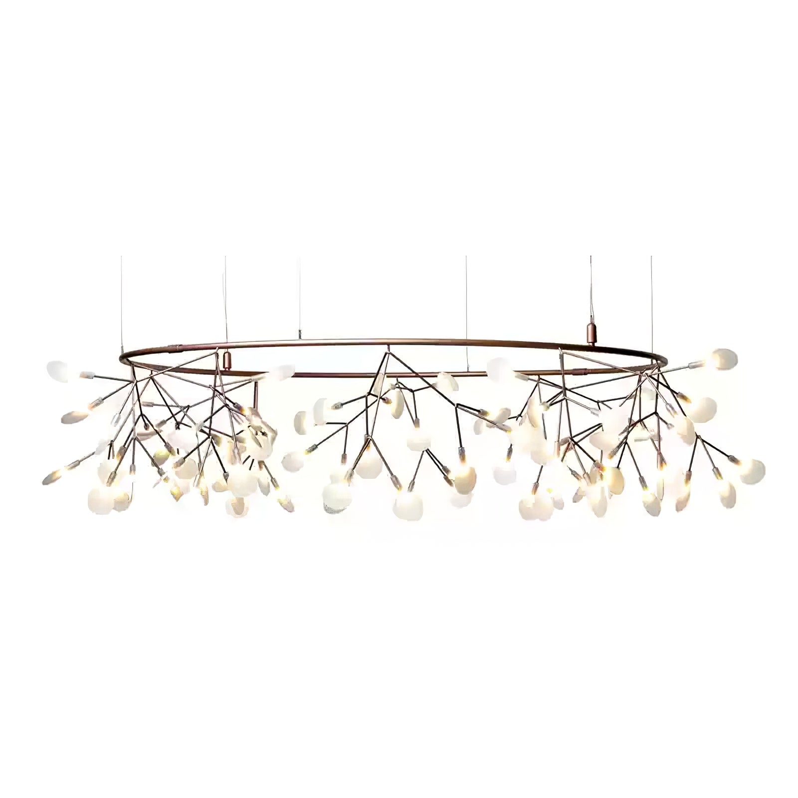 Lustra Chandelier Rose Gold Firefly LED Branch - Neutralighting