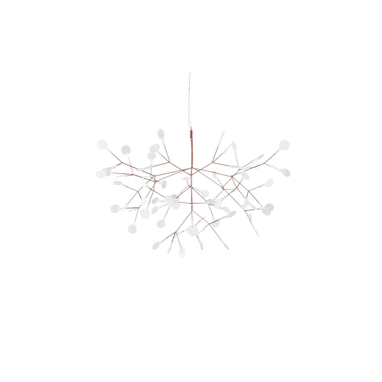 Lustra Chandelier Rose Gold Firefly LED Branch - Neutralighting