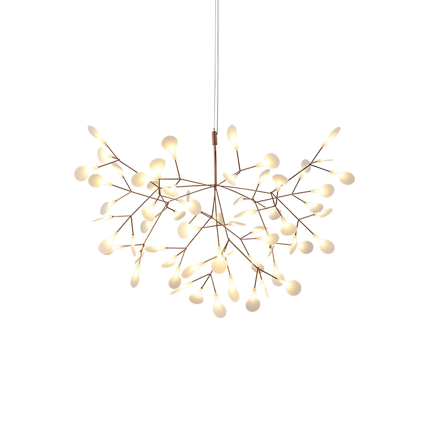 Lustra Chandelier Rose Gold Firefly LED Branch - Neutralighting