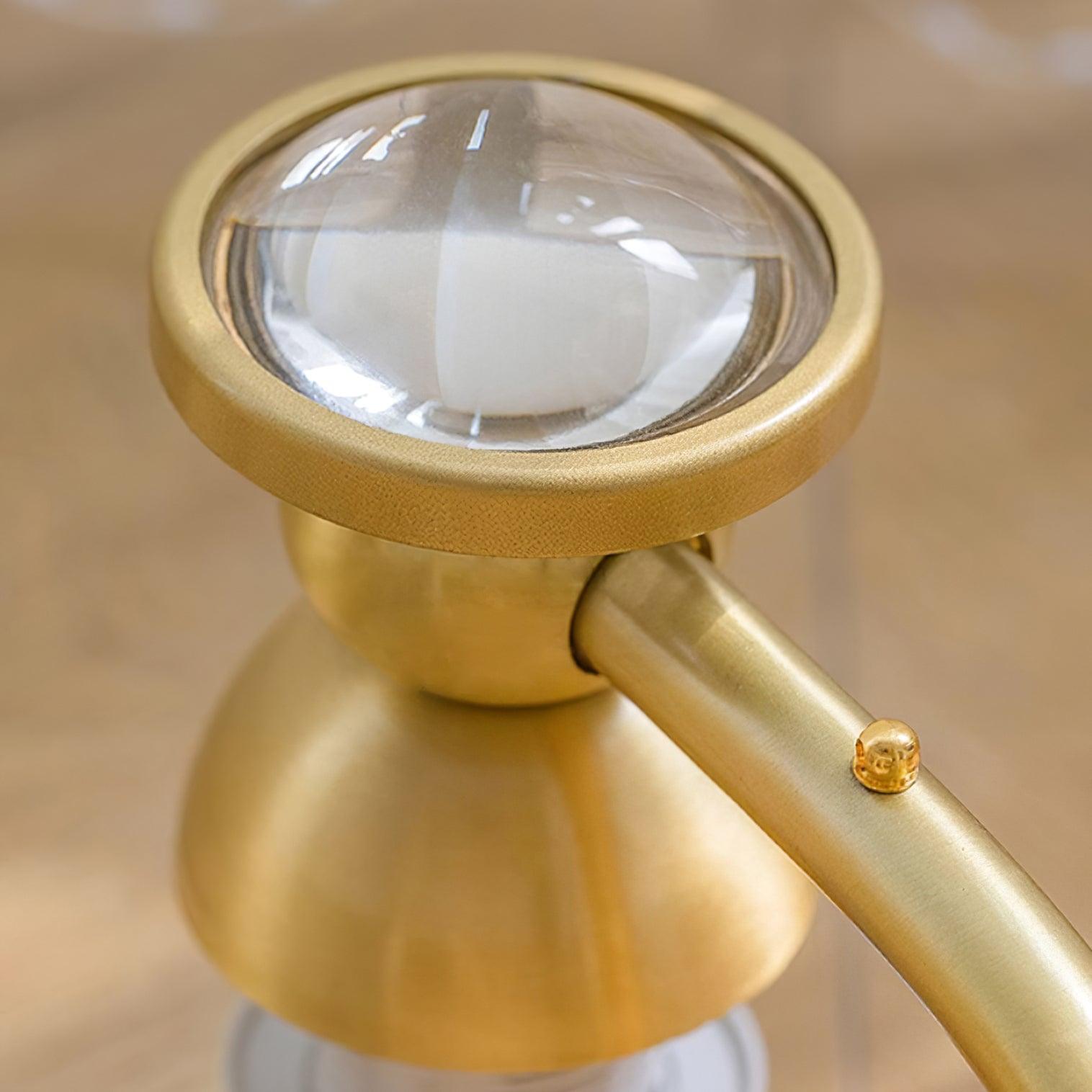 Landi Lustre Pétales en Verre Rose Drapés - Neutralighting