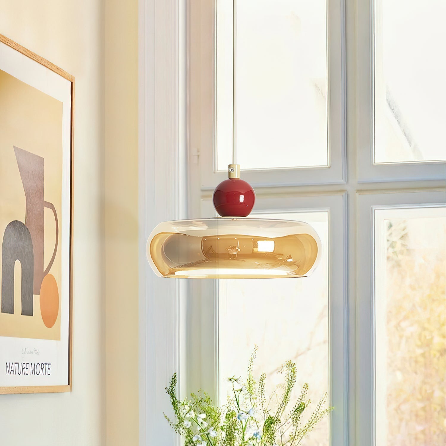 Suspension Jojo Ambre*Rouge - Neutralighting