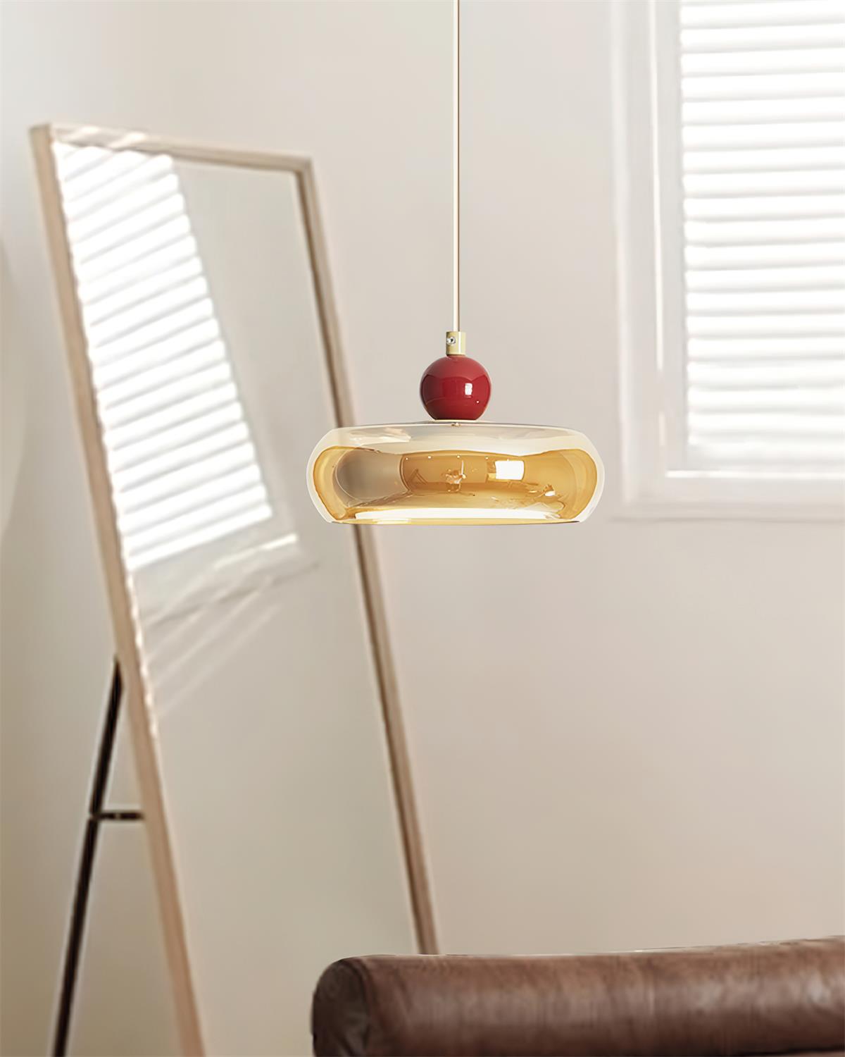 Suspension Jojo Ambre*Rouge - Neutralighting