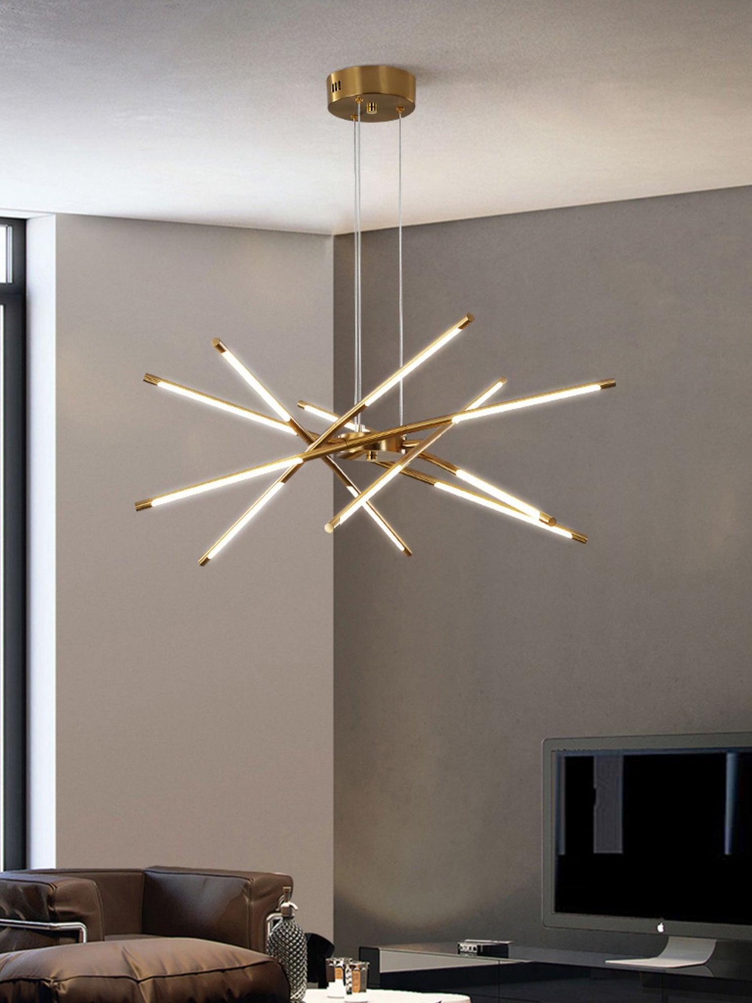 Lustra Chandelier LED Rotatif Moderne - Neutralighting