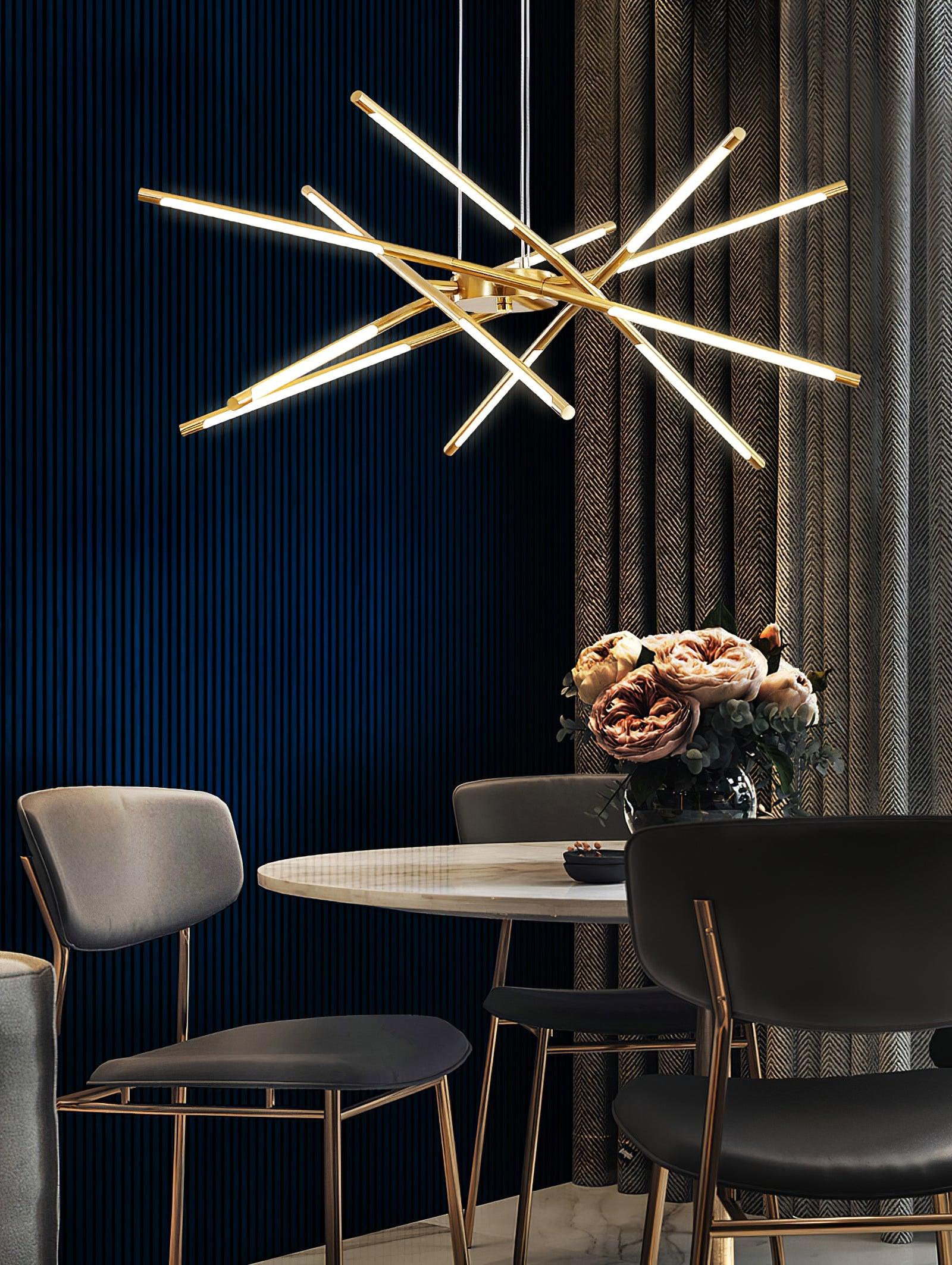 Lustra Chandelier LED Rotatif Moderne - Neutralighting