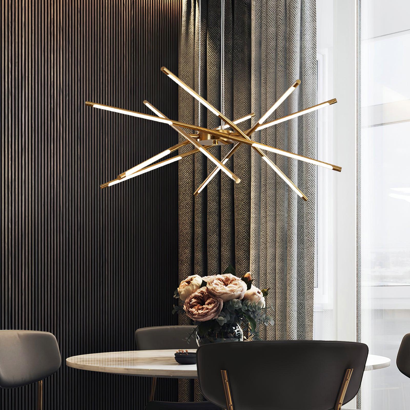 Lustra Chandelier LED Rotatif Moderne - Neutralighting