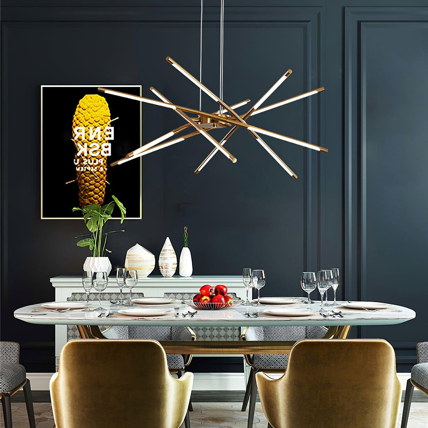 Lustra Chandelier LED Rotatif Moderne - Neutralighting