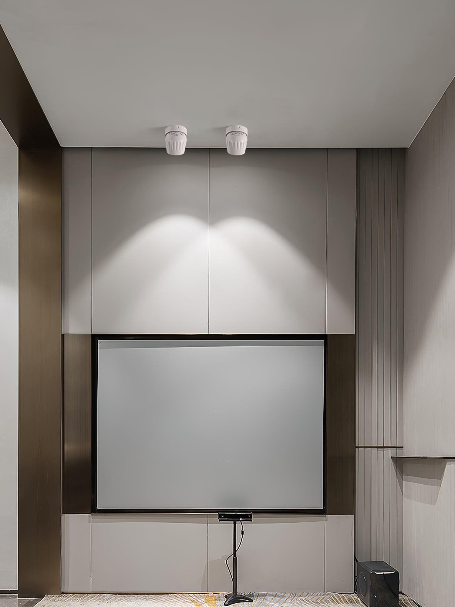 Solara Projecteur aluminium nervuré rotatif minimaliste - Neutralighting