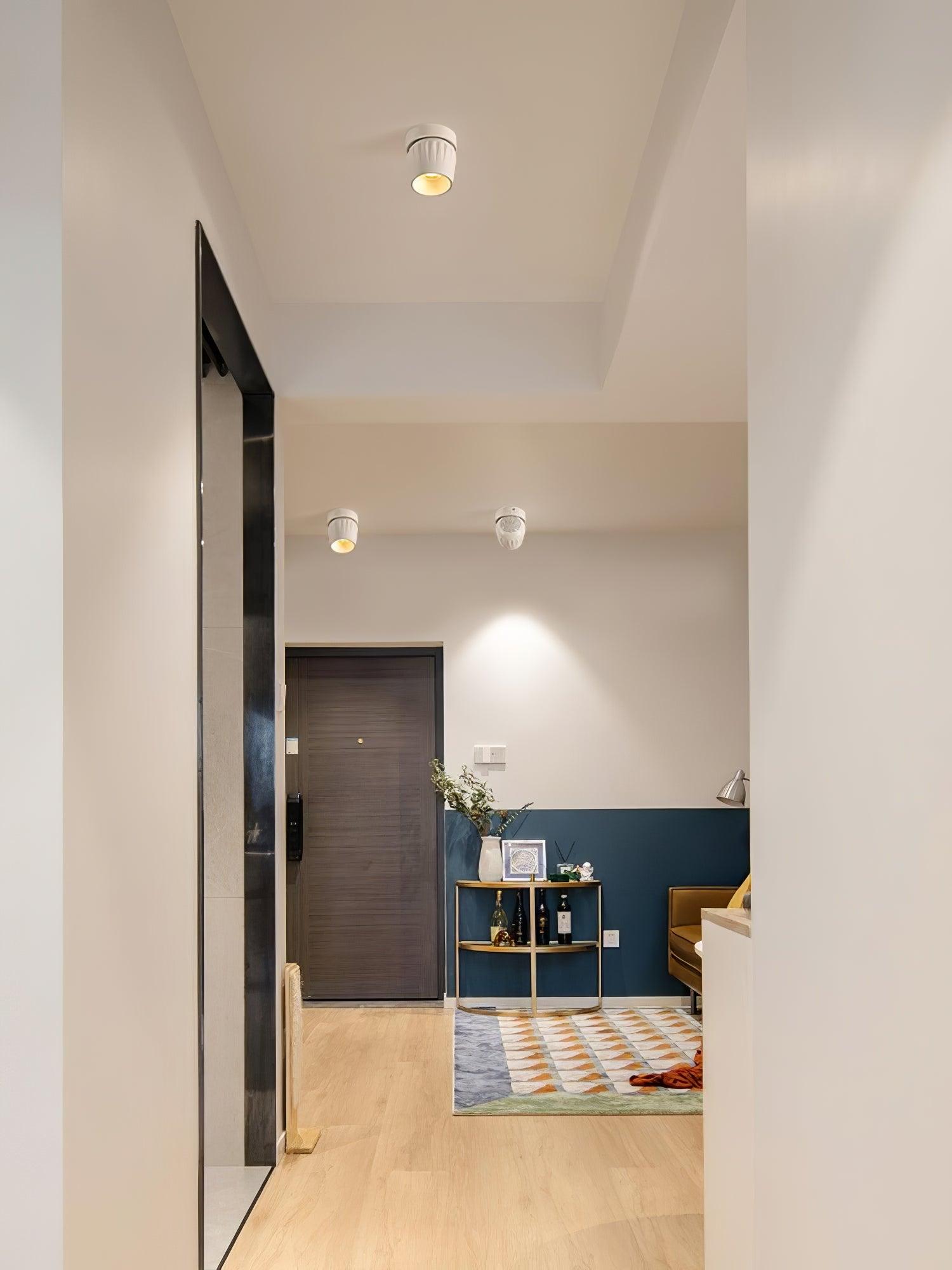 Solara Projecteur aluminium nervuré rotatif minimaliste - Neutralighting