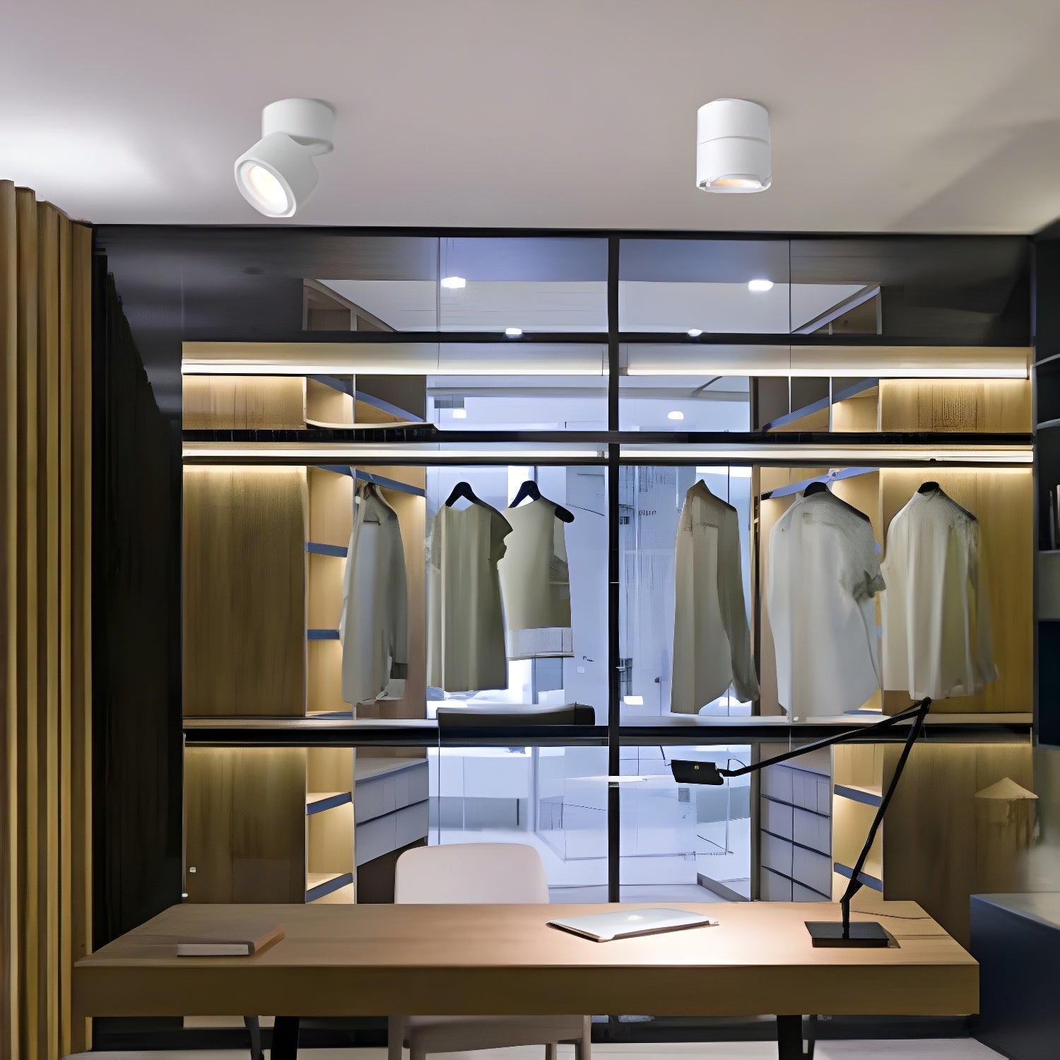 Solara Plafonnier en aluminium, spot orientable et minimaliste - Neutralighting