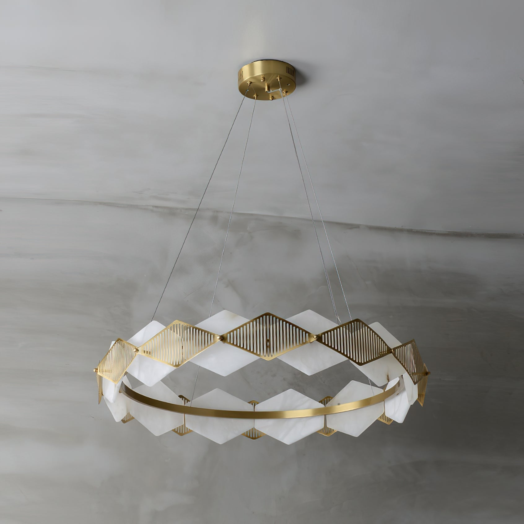 Lustrare Lustre Alabastre LED Minimaliste Moderne Rote - Neutralighting