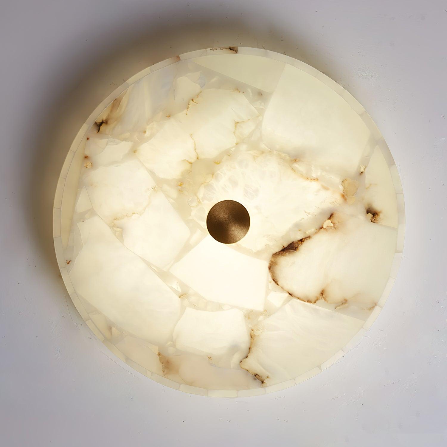 Delya Plafonnier Albâtre LED Rond