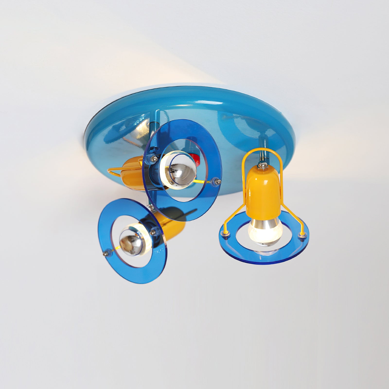 Batya Plafonnier Verre Circulaire Coloré - Neutralighting