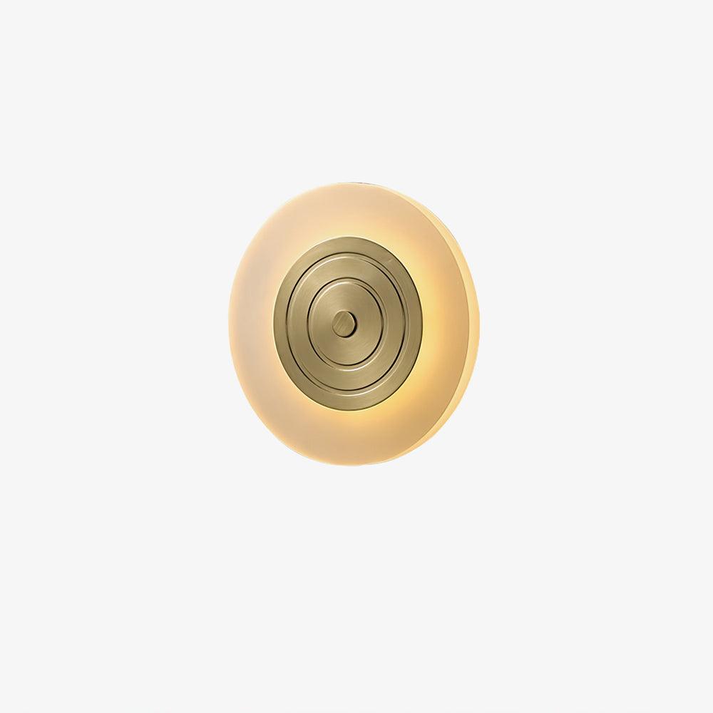 Patricia Lampe Murale Ronde Lune Élégante en Laiton - Neutralighting