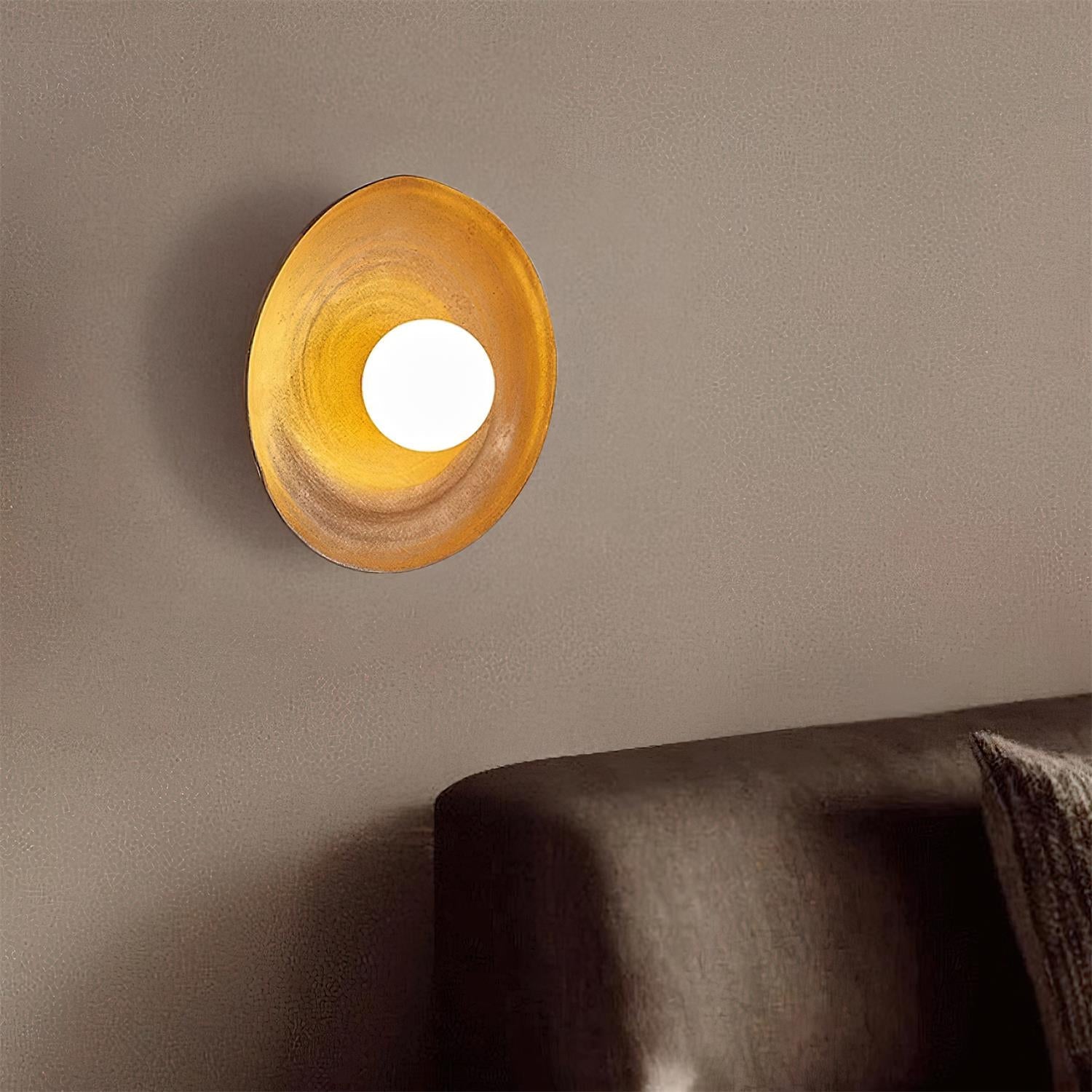 Virelli Applique Murale Disque en Fibre de Verre Globe en Acrylique pour Chaleur Nordique - Neutralighting