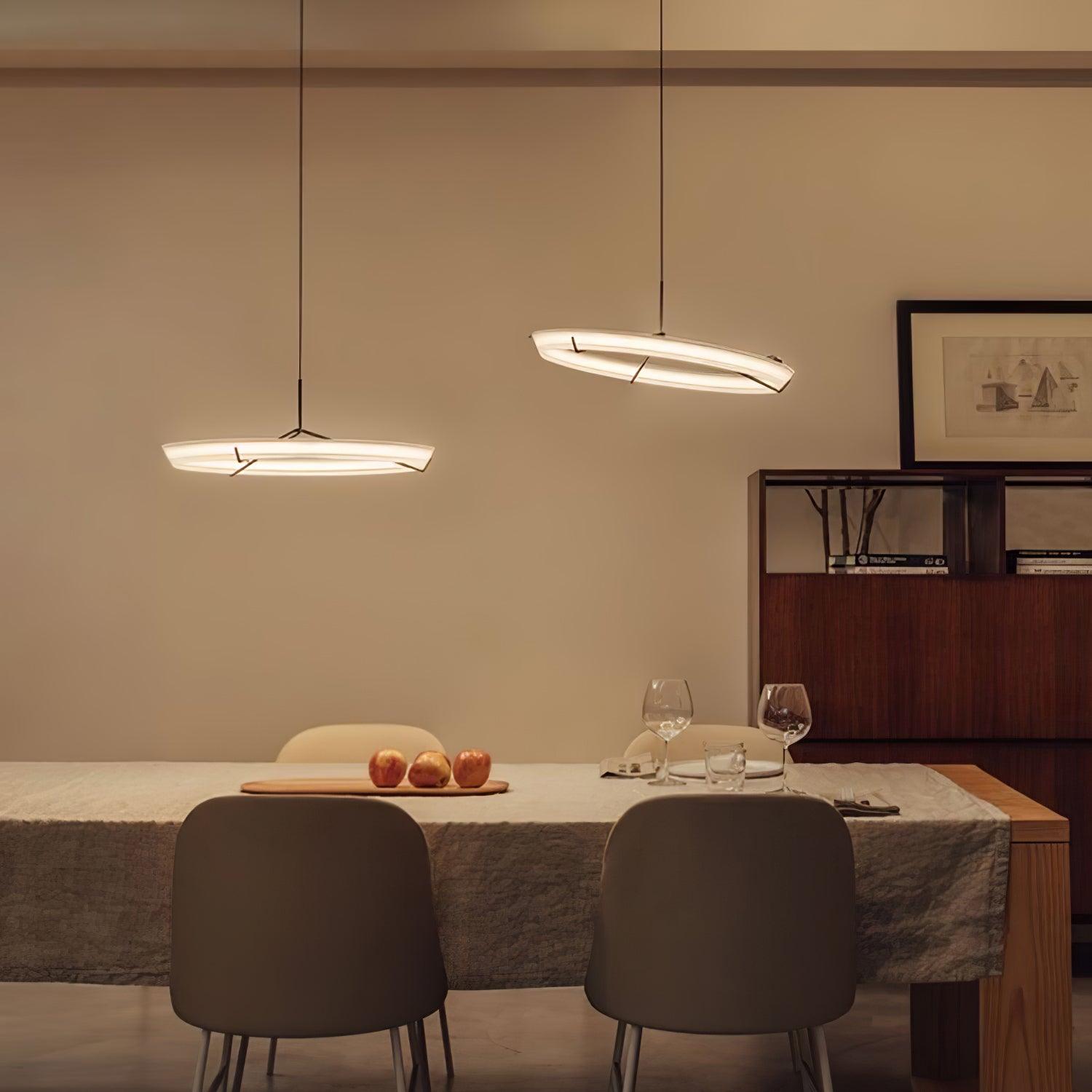 Vielle Lampe Suspendue Circulaire Élégante Moderne Ronde - Neutralighting